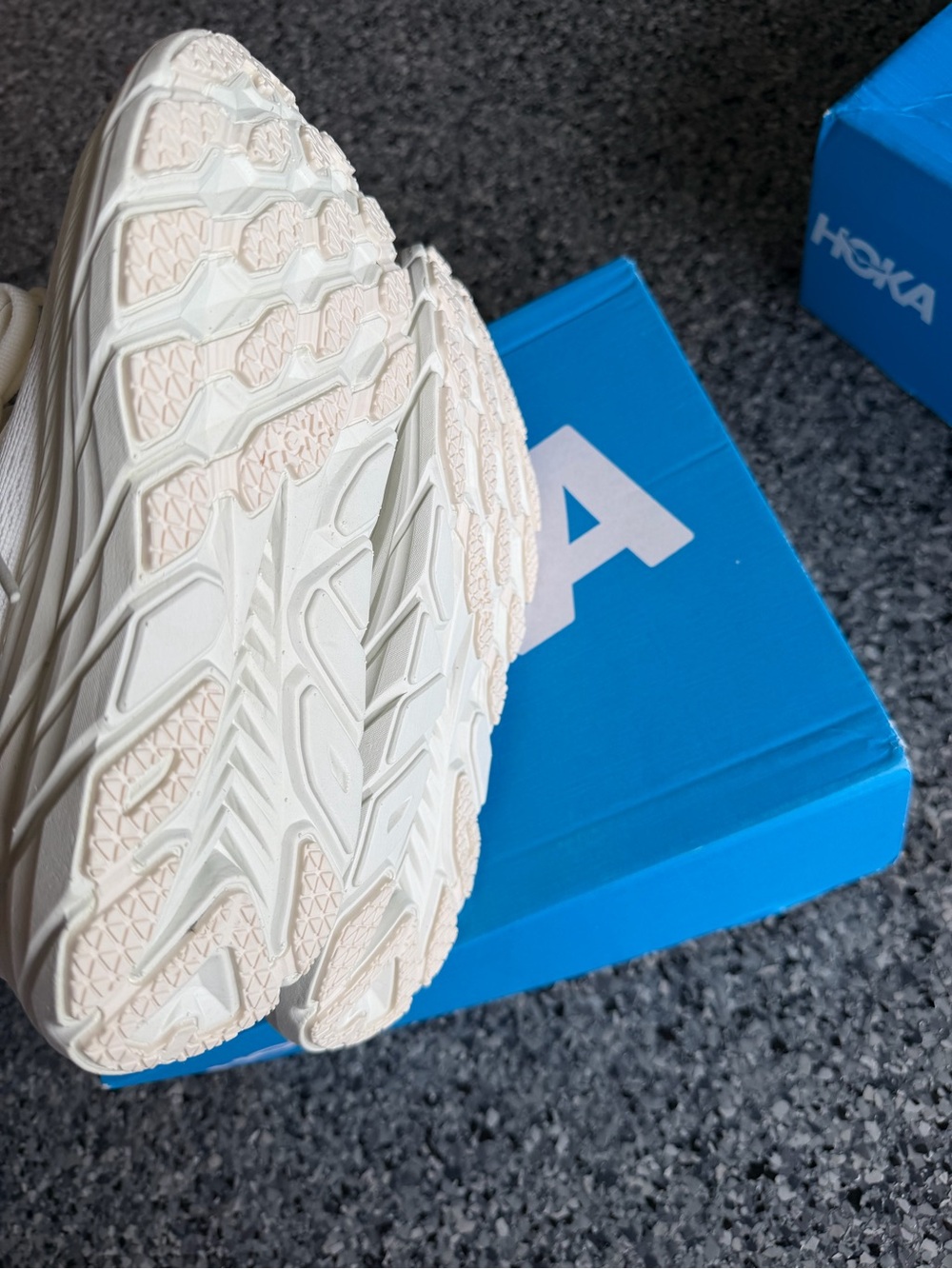 Hoka Women's White Athletic Running Shoes - Picture 2 of 5